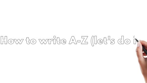 How to learn letter writing.