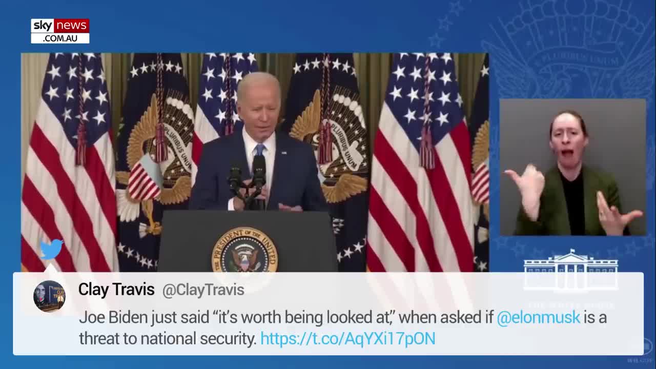 Clueless' Joe Biden 'panics' after Elon Musk question