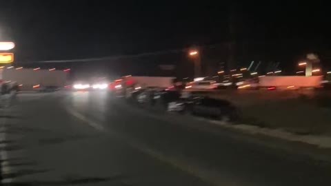 Truckers roll into Billings Montana..