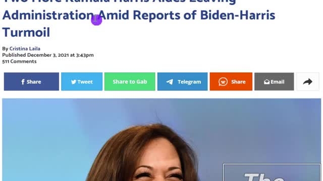 Beef Between Kamala And Joe Cause Two More Harris Aides To Quit