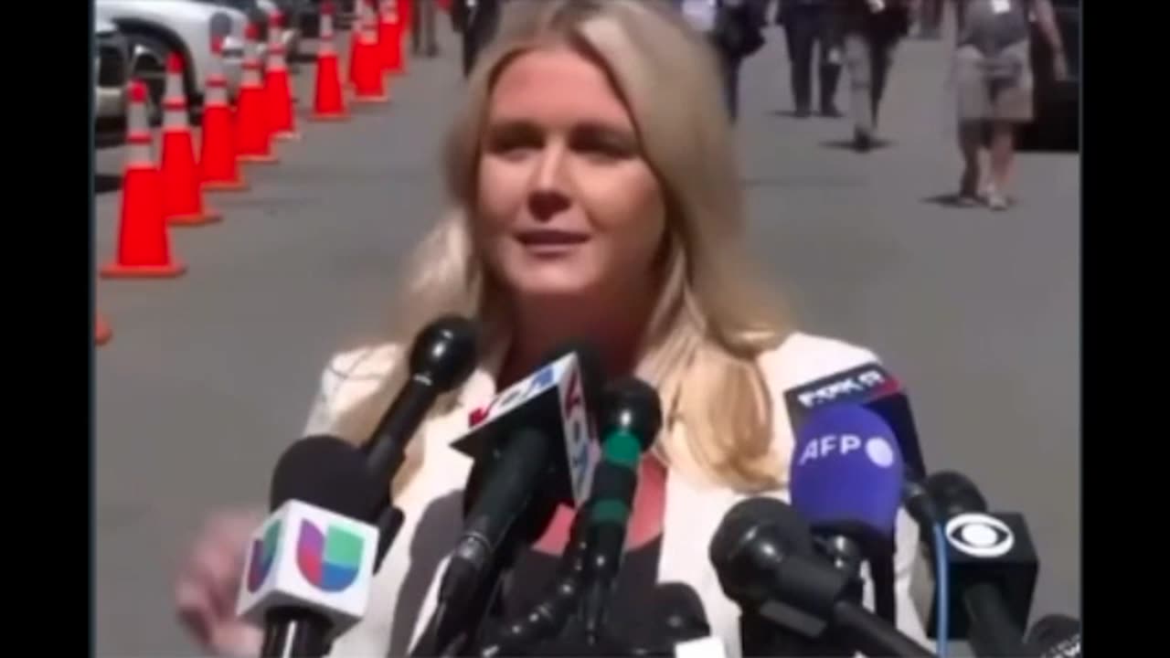 KAROLINE LEAVITT, Incoming Press Secretary, Doing A Press Conference in New York City