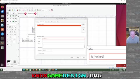 UML with Dia - Knox Game Design, March 2024