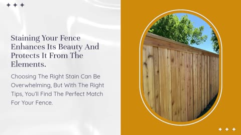 Fence Staining