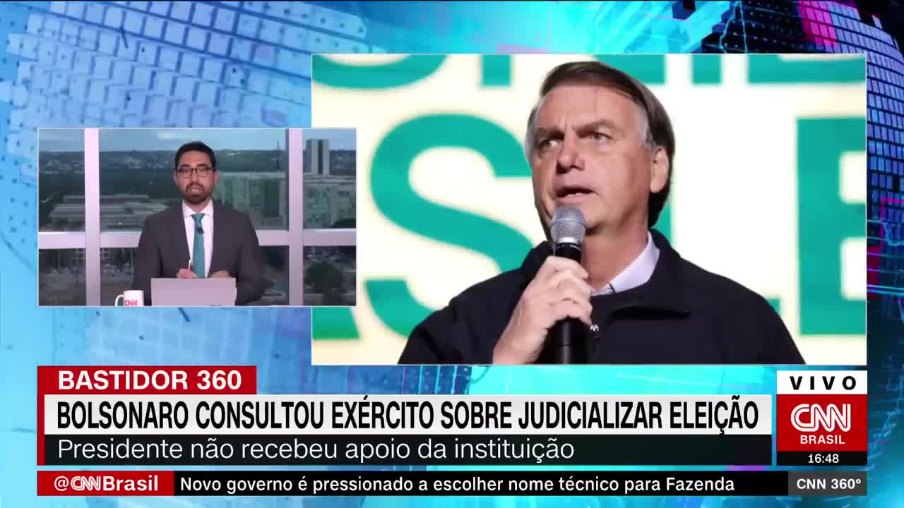 Bolsonaro consultou o Exército sobre judicializar a eleição | CNN 360º