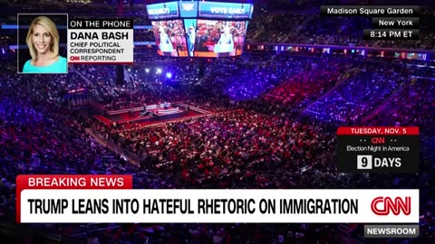 Dana Bash reacts to Trump's remarks at New York rally