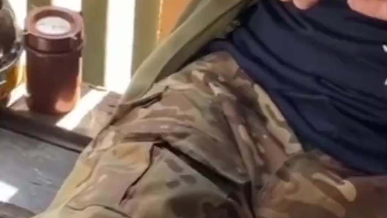 Ukrainian soldier shows how to make a grenade trap … one last time