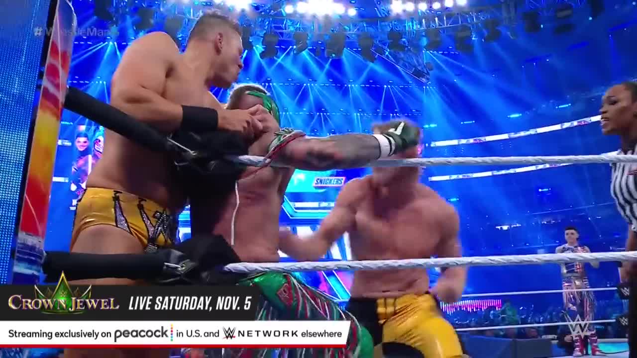 FULL MATCH — Rey Mysterio & Dominik Mysterio vs. Logan Paul & The Miz: WrestleMania 38