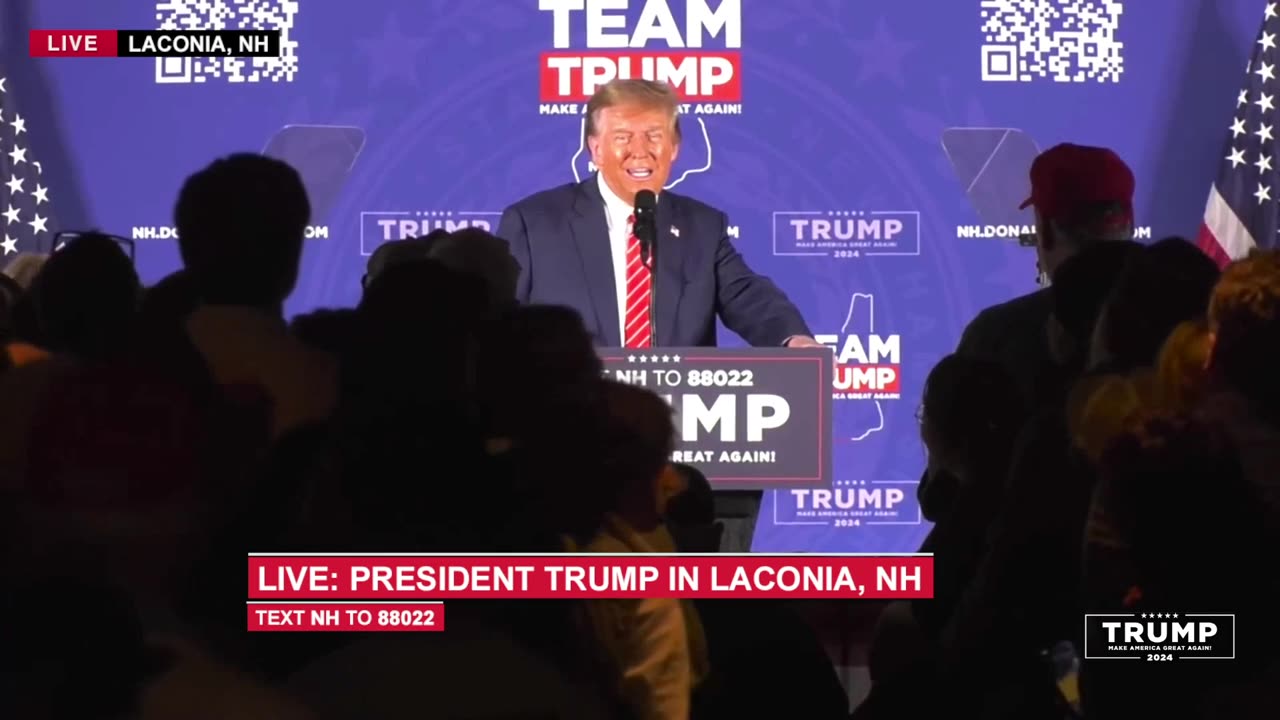 Trump Rally in Laconia, New Hampshire - January 22, 2024