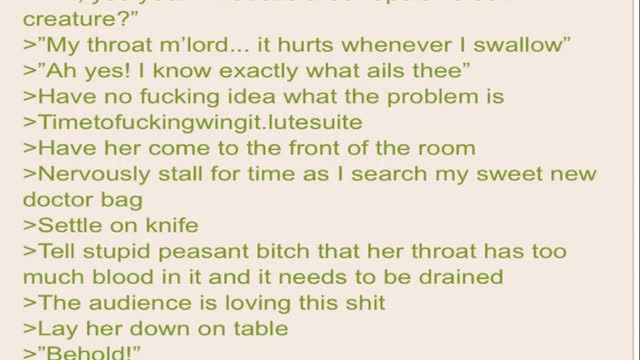 Plague Doctor Greentexts Part 1