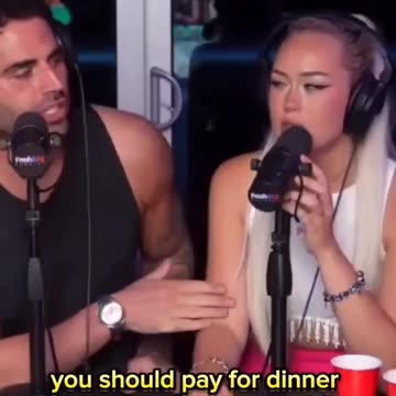 she said women should be treated like men . #freshandfit #jonzherka #shorts