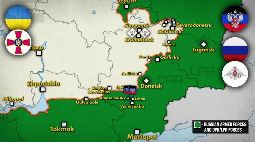 Analysys and inteligence - Gains in donbas