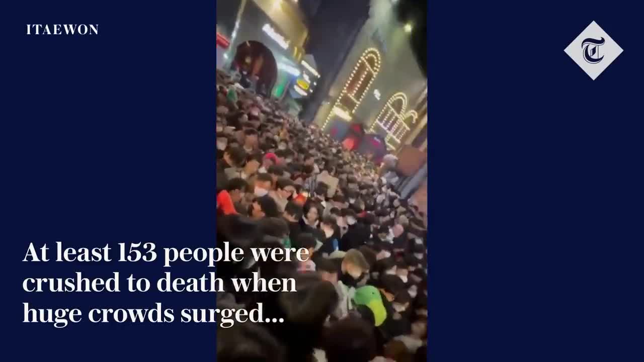 At least 153 dead after South Korea Halloween crowd crush