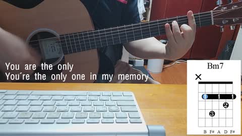 Tutorial with chord diagram - Goodgye (Hyo-Shin Park), 박효신 - 굿바이, 기타반주