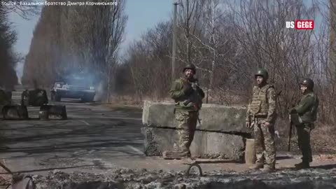 Ukrainian tanks fired targeting Russian Wagner convoy which heads to Soledar