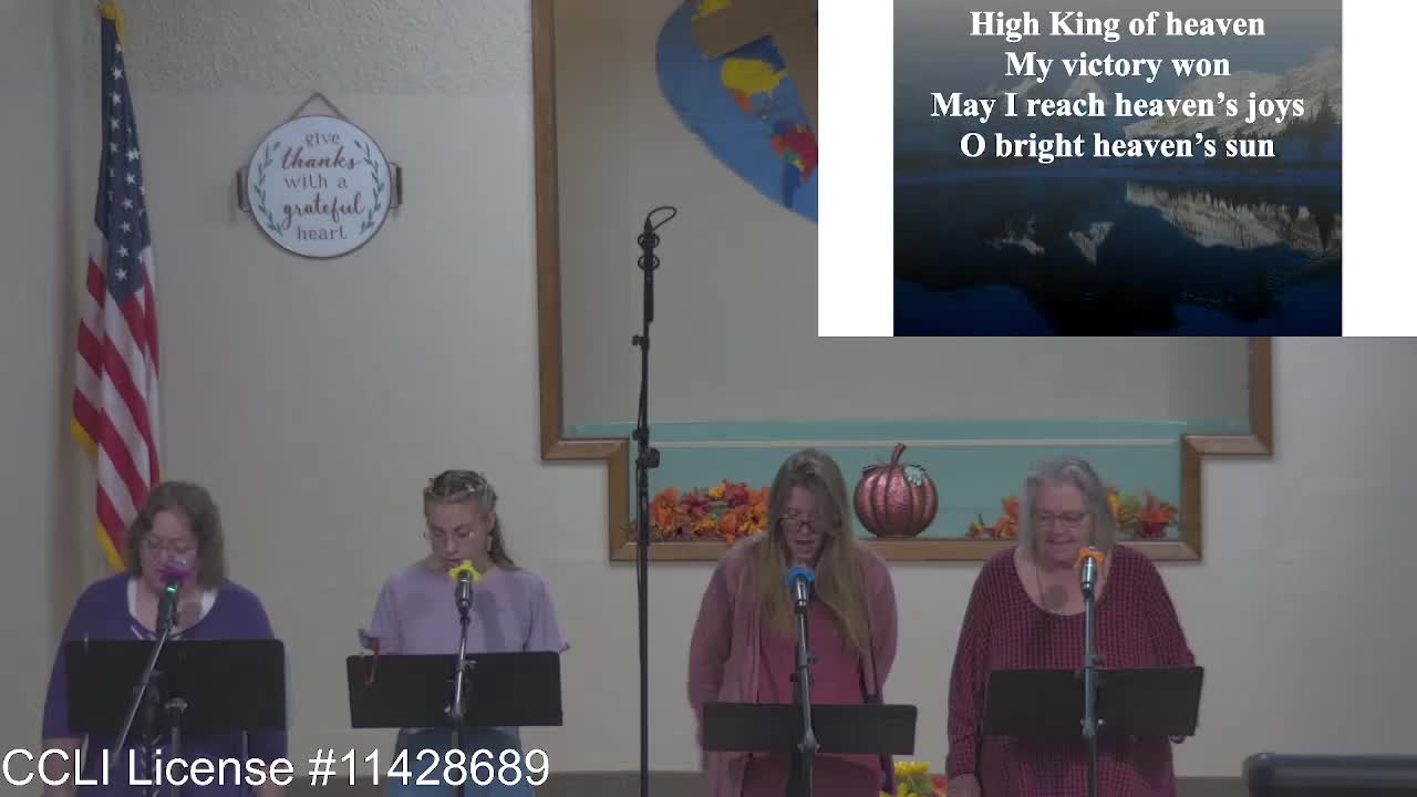 Moose Creek Baptist Church Sing “Be Thou My Vision” During Service 10-9-2022