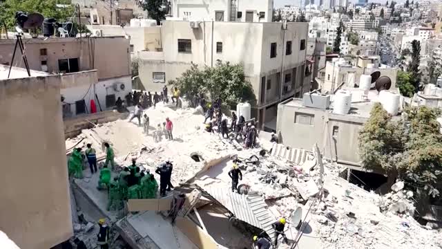 Rescue efforts after Jordan building collapse continue