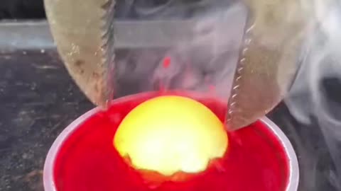 Burning red iron ball VS jelly gel #rumble