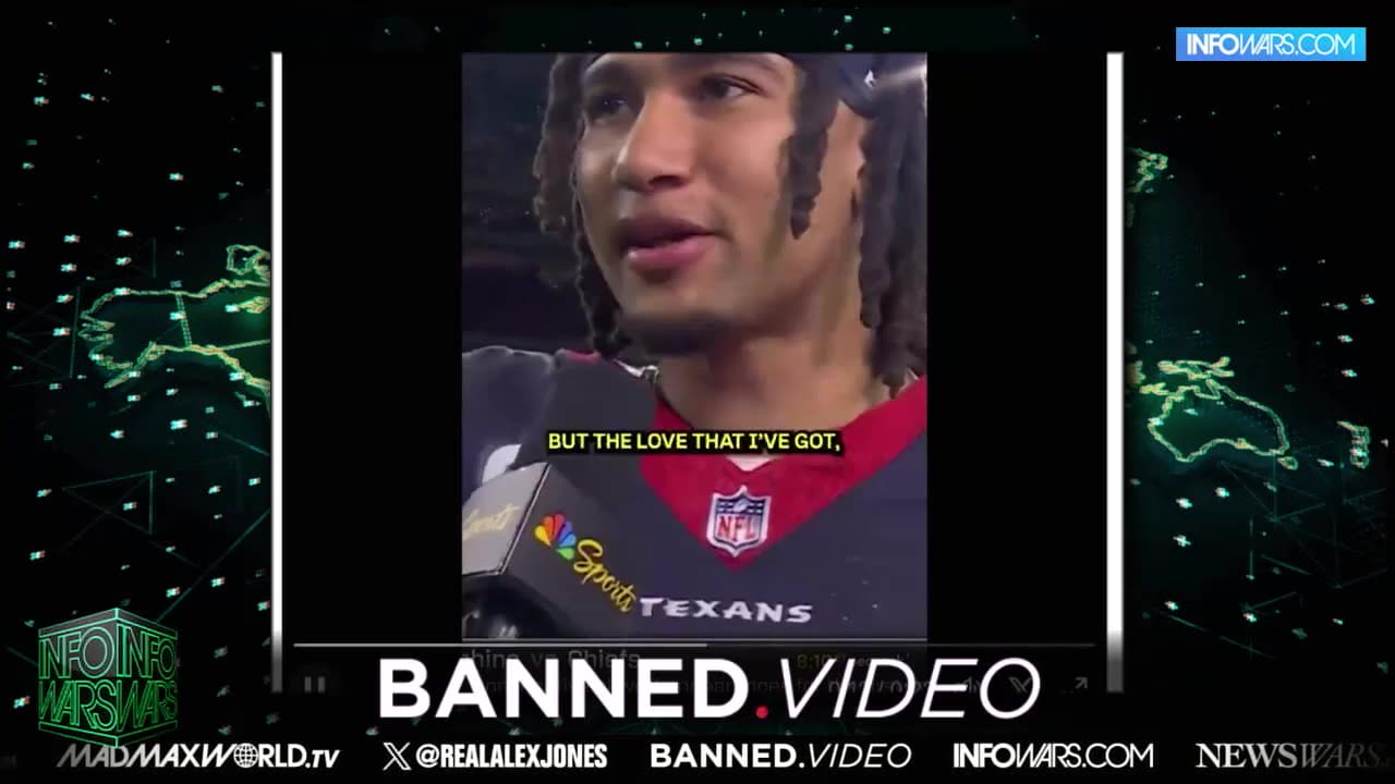 VIDEO: NFL Censors "Jesus" In Post Game Interview With CJ Stroud l Infowars