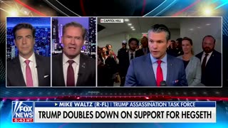 Listen to Michael Waltz stand by Pete Hegseth...because America needs him!