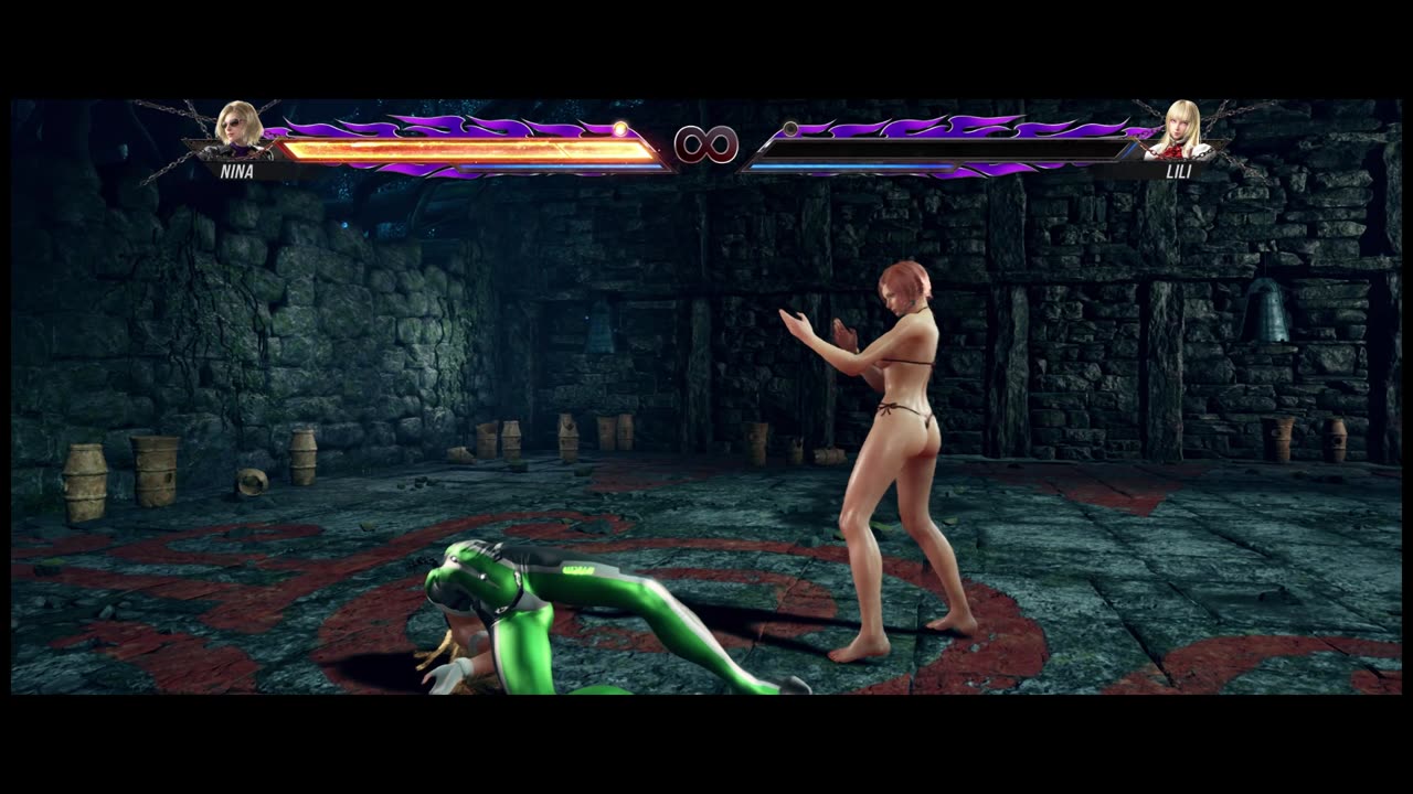 Tekken 8 Nina Stepping On Lili As Eve From Stellar Blade With Her Loveable Big Toe Fungus