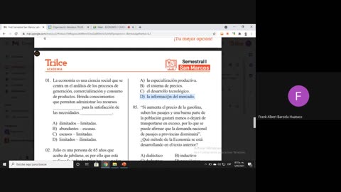 TRILCE SEMESTRAL 2021 | SEMANA 01 | ECONOMÍA: NOCIONES BÁSICAS