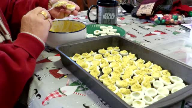 Flock it Farm: making hard boiled quail eggs into devilled quail eggs