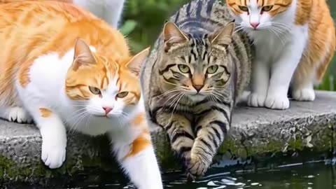 Pawsome Puddle Playtime #cutecats #catsofinstagram #catlovers #kitty #kitten #catvideos