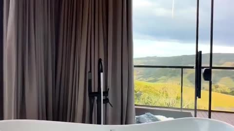 bath next to the balcony yes or no? 🤨