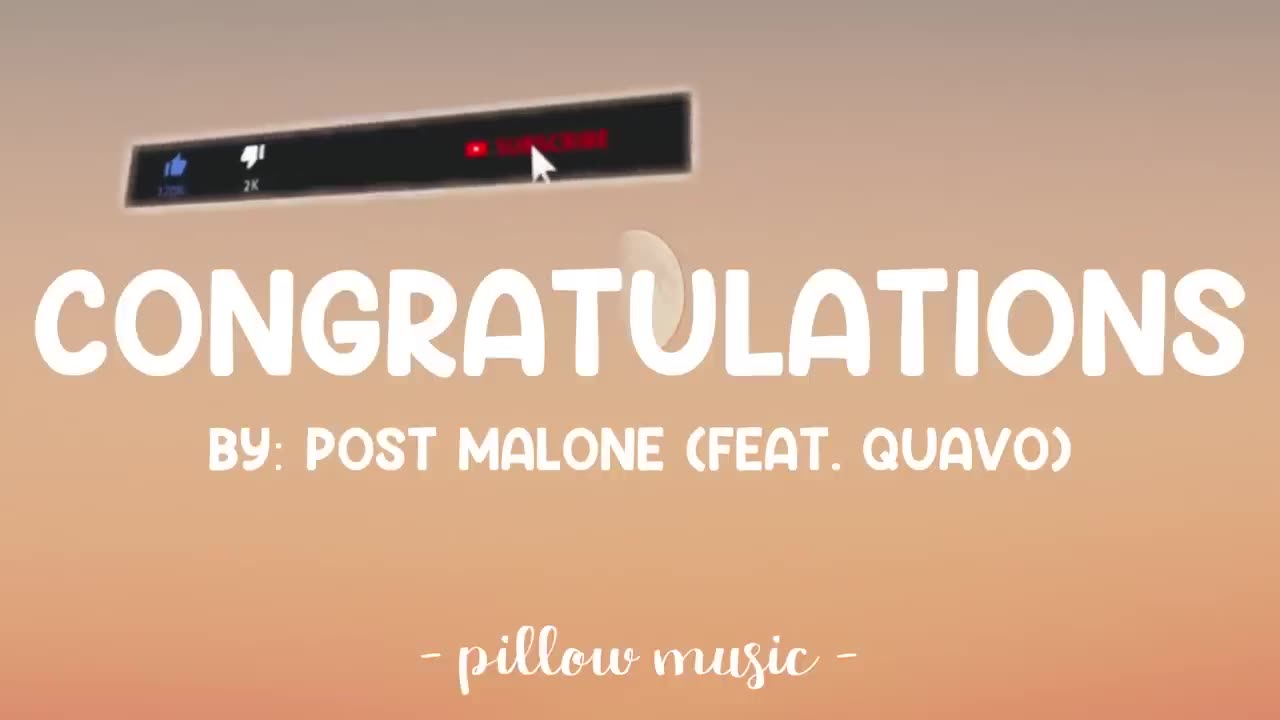 Congratulations - Post Malone (Feat. Quavo) (Lyrics Video)