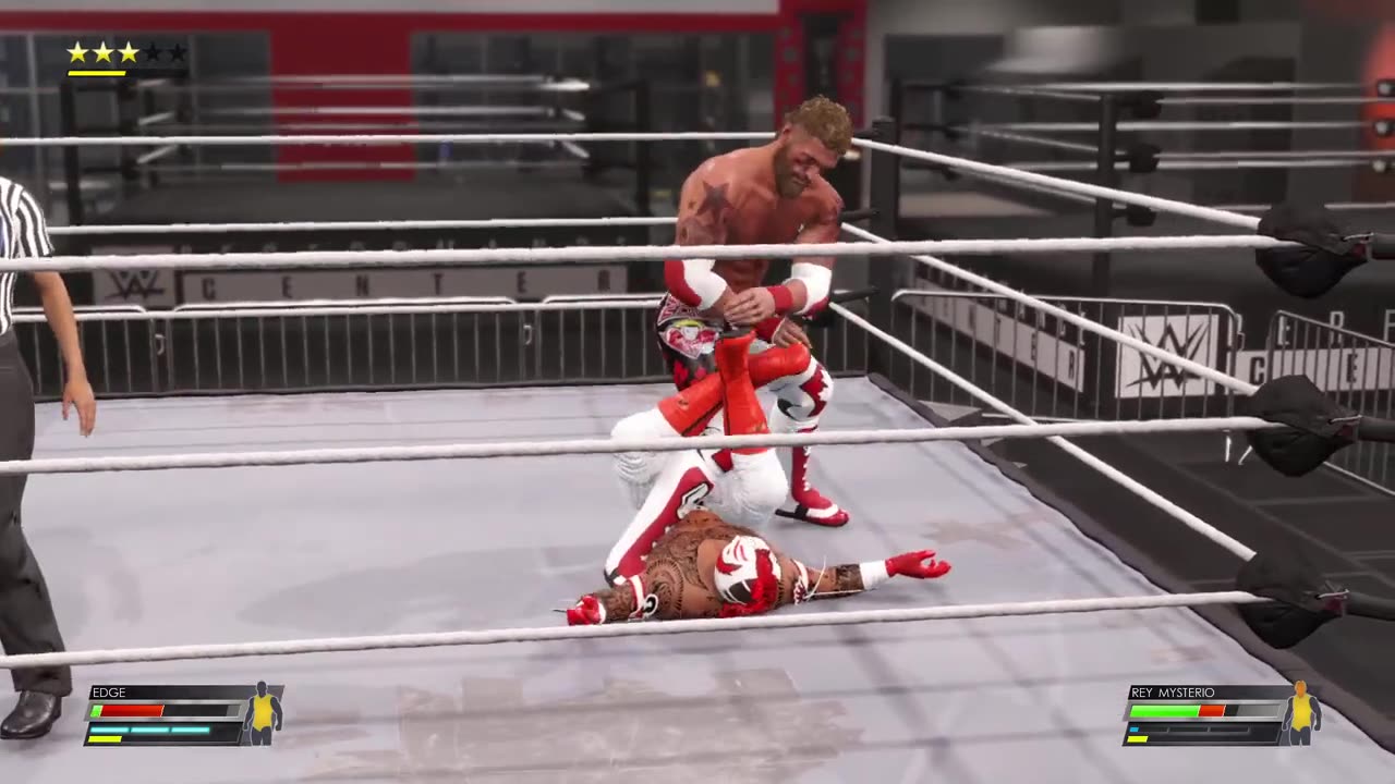 Edge vs Rey Mysterio Performance Center_ WWE 2k22 mod test