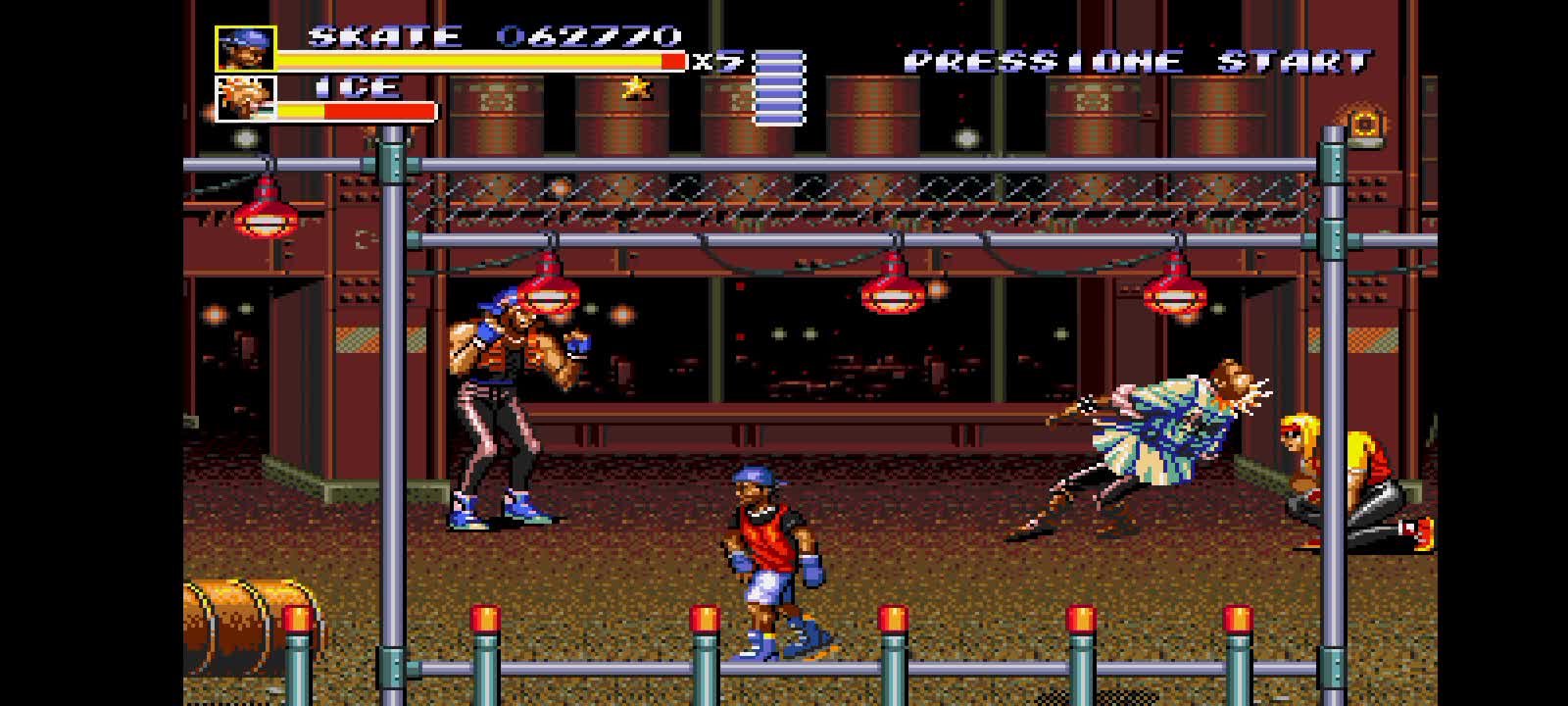 Zeroing Streets of Rage 3 version of genesis with the character (SKATE).