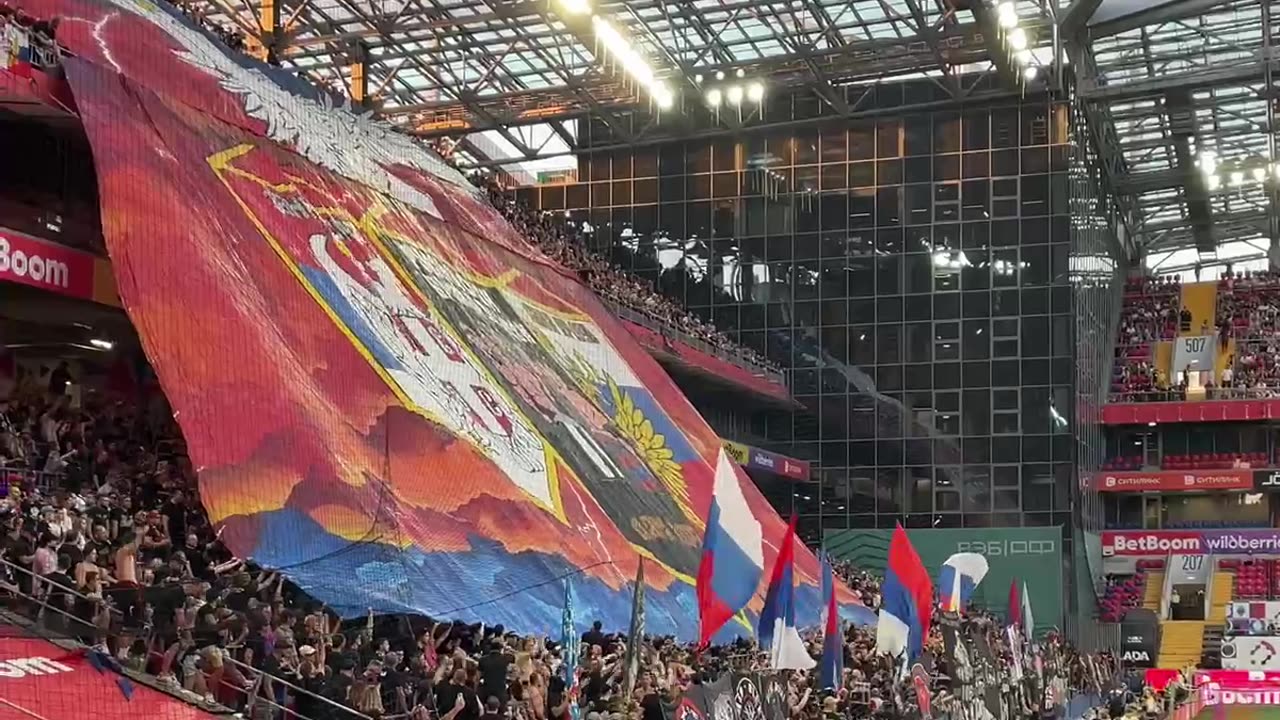 🇷🇸🇷🇺 Kosovo je Srbija! CSKA Moscow vs. FK Partizan friendly match.