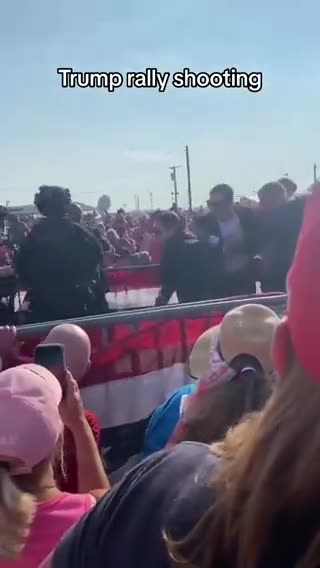New video shows Trump dodging a shot at rally with perfect timing