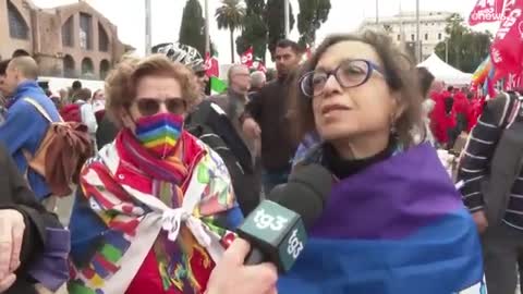 Italians demonstration in Rome!