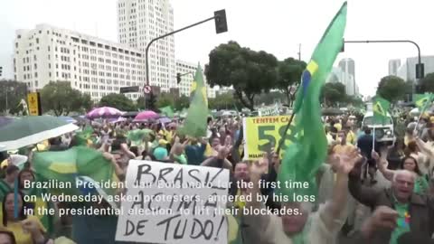 Brazil's Bolsonaro Tells Protesters To Lift Blockades