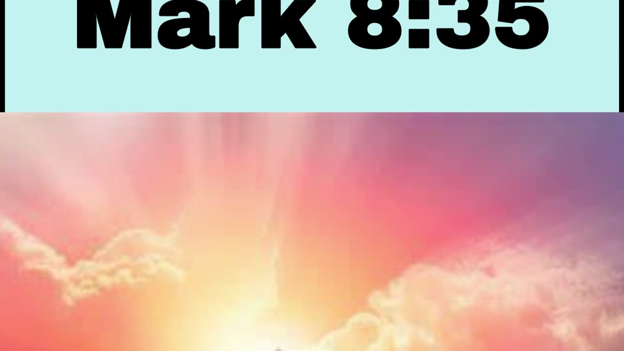 Daily Bible Verse - Mark 8:35