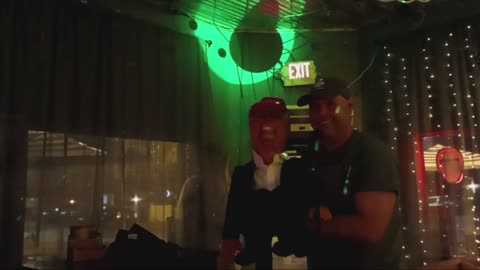 Vance Dykes & Donald Trump @ The Falcon Bar Orlando (October 29, 2024)