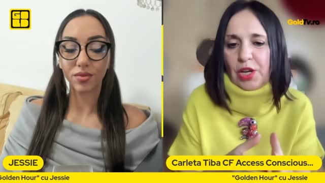 Golden Hour cu Jessie:Carla Tiba facilitator Accesează Coștiința, instrument pt curațarea energiilor