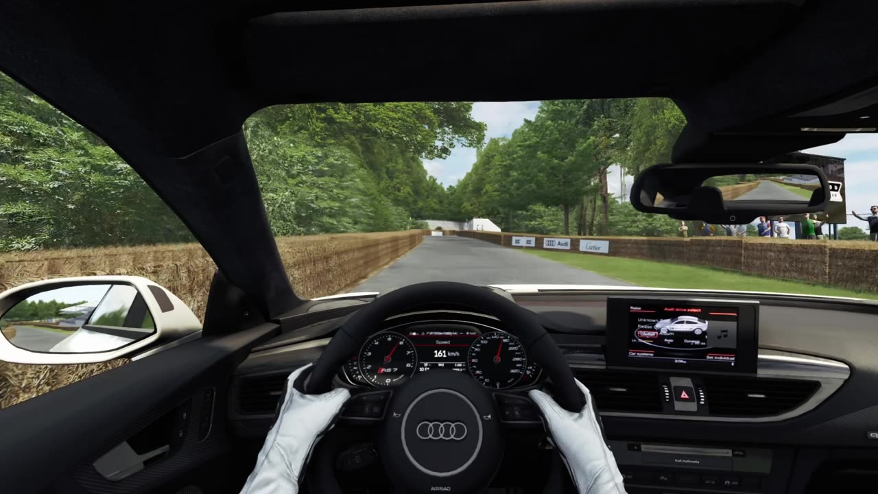 POV Audi RS7 Exhaust Crackles | GoodWood