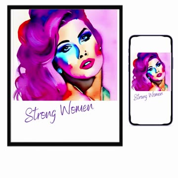 Strong Women, Strong World! Wall Art / Print and Phone Wallpaper Instant Download ❤️
