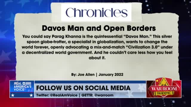 DAVOS MAN AND OPEN BORDERS. BANNON AND JOE