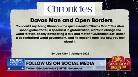 DAVOS MAN AND OPEN BORDERS. BANNON AND JOE