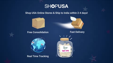 Shop in any USA store and Ship Products to anywhere in India with Lower Shipping Rates