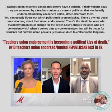 Teachers union endorsement is becoming a political kiss of death.