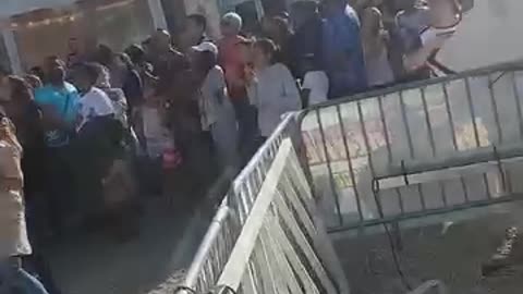 Girl's terrifying swing ride...