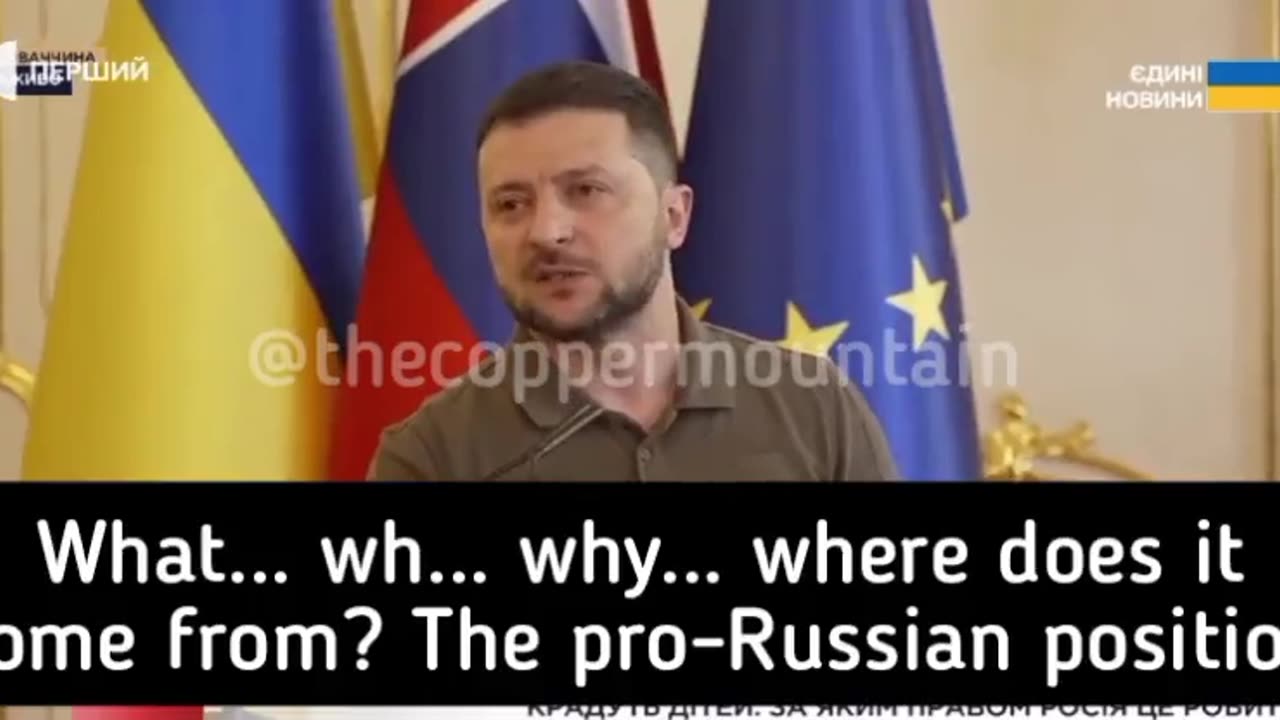 Zelensky complains that there are pro-Russian people