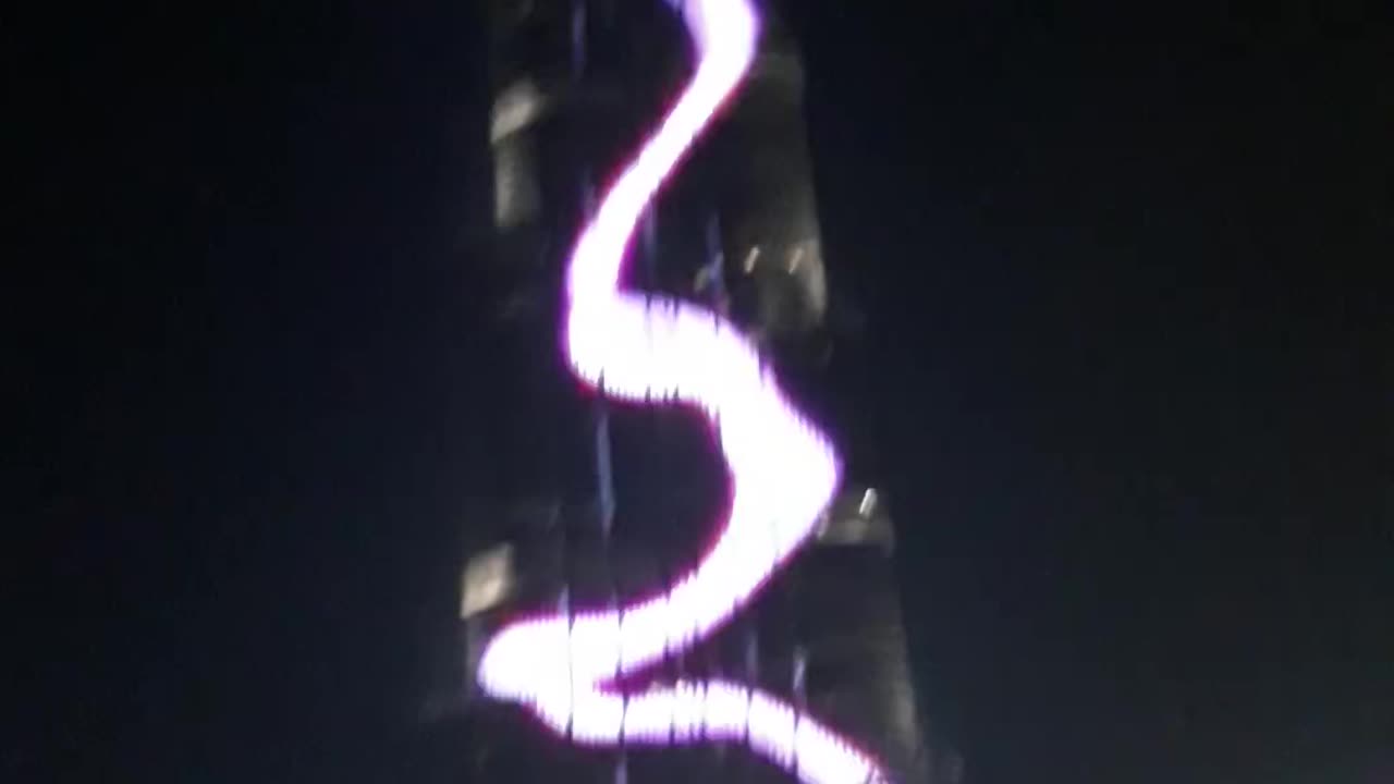 Burj Khalifa LED show Dubai