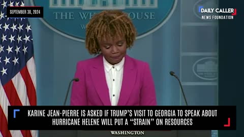 White House Asked If Trump’s Visit To Georgia Would Put A “Strain” On Resources
