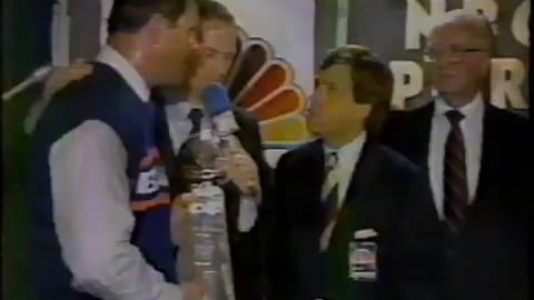 January 26, 1986 - Coach Mike Ditka and the Chicago Bears Accept the Lombardi Trophy