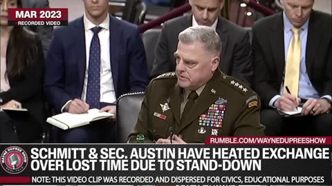 Eric Schmitt And Sec. Lloyd Austin Have Heated Exchange About Lost Time Due To Diversity Stand-Down